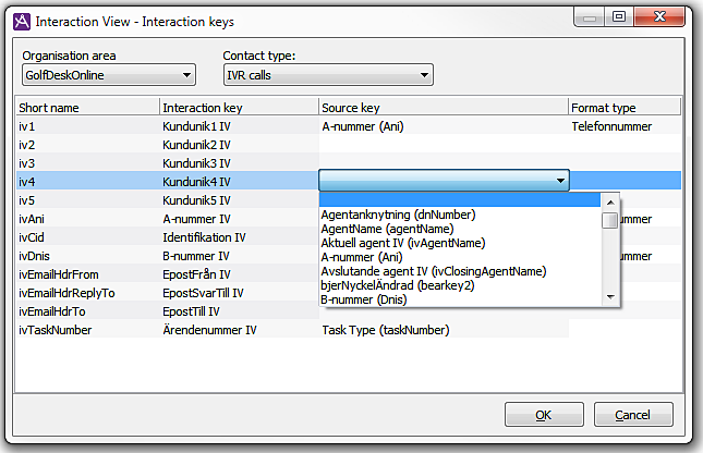 Interaction View in CallGuide Admin