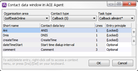 Contact data task type