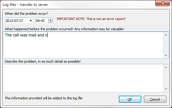 Troubleshooting log file transfers